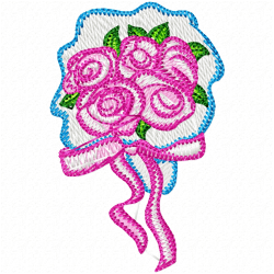 Flowers Embroidery Design 1